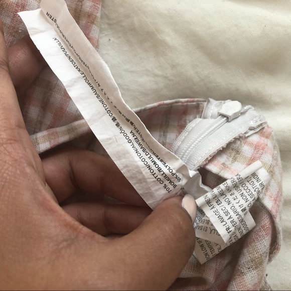 Cinched plaid gingham crop top - Picture 13 of 13